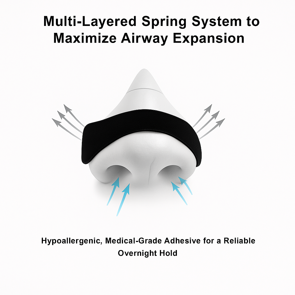 vortix™ Mouth Tape — Anti-Snoring Sleep Strips (Hypoallergenic)