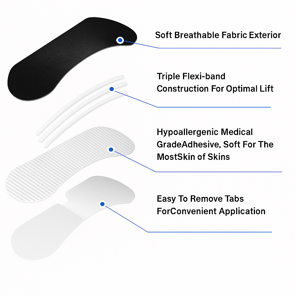 vortix™ Mouth Tape — Anti-Snoring Sleep Strips (Hypoallergenic)